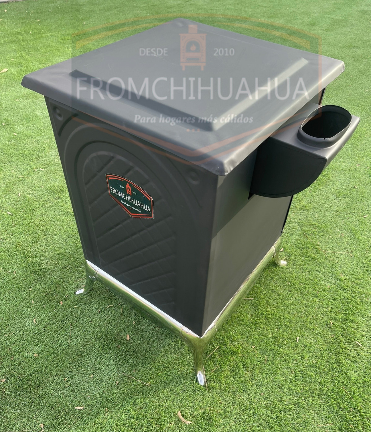 CHIMENEA KCH01 - Puerta con ventana de vidrio templado con "Detalles Cromados" .......... Envio Gratis * - Image 7