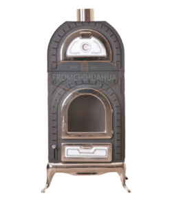 CHIMENEA KCH02 - Horno y puerta con ventana de vidrio templado con "Detalles Cromados" ....... Envio GRATIS*