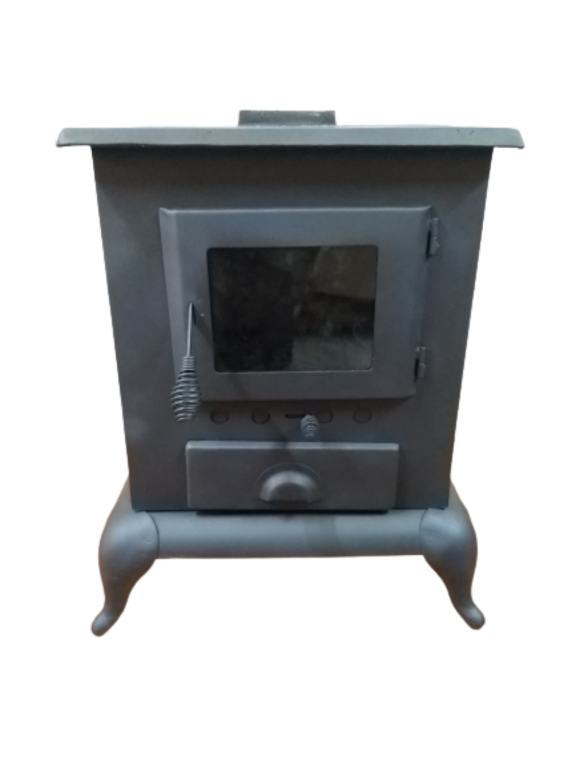 Chimenea CN08 - Cubierta FIERRO VACIADO, Puerta de Vidrio templado, solo pintada ENVIO GRATIS !!*