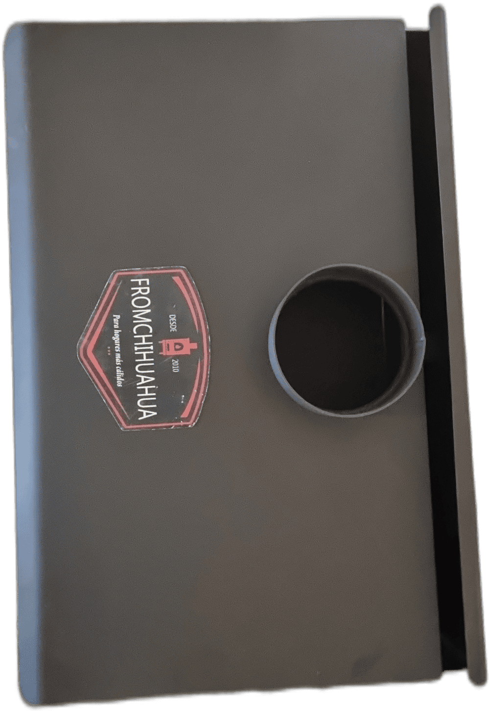 Chimenea DOBLE COMBUSTION - Cubierta placa de acero 1/4 pulgada, Puerta de Vidrio templado, Ladrillo refractario, solo pintada PORTA LEÑA.. ENVIO GRATIS !!* CH2C PL - Image 5